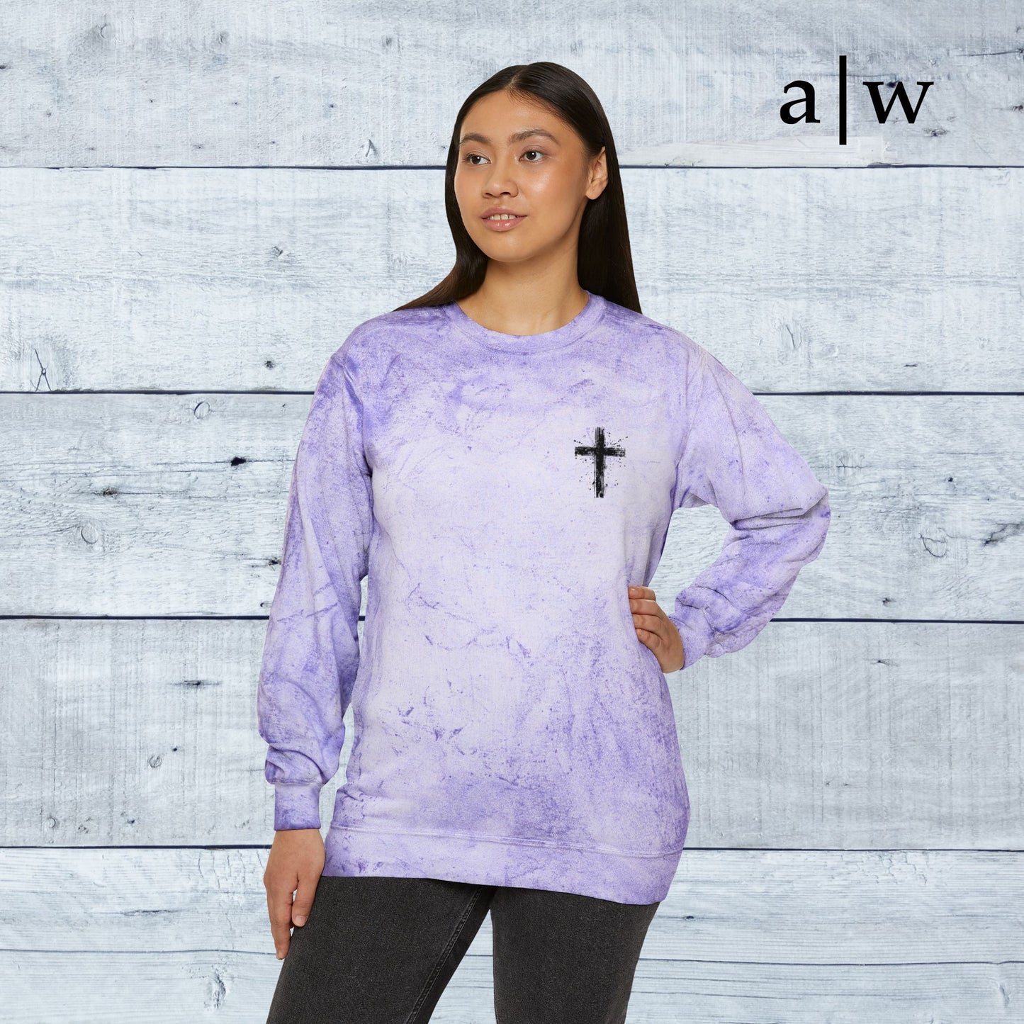 humble cross | color blast crewneck
