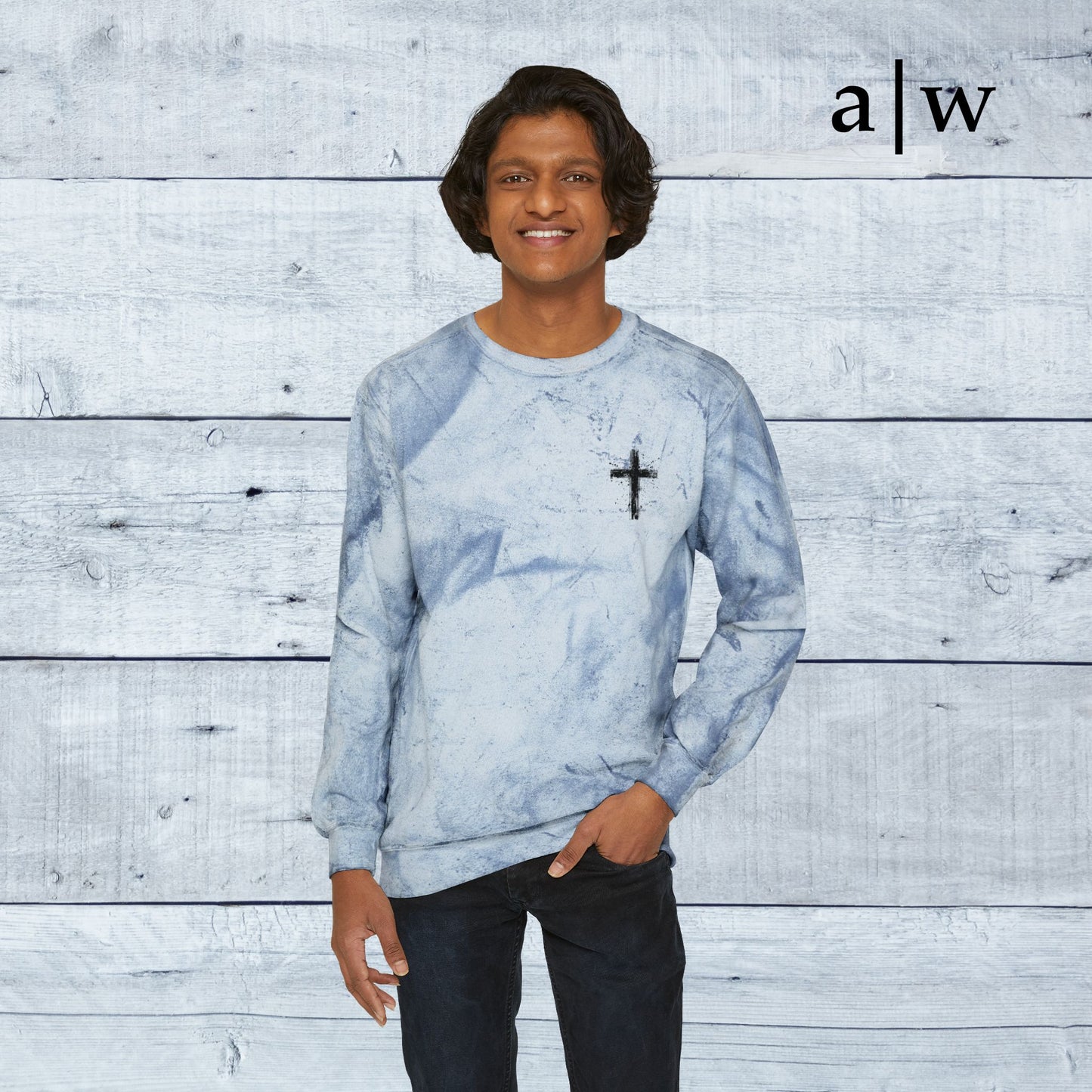humble cross | color blast crewneck