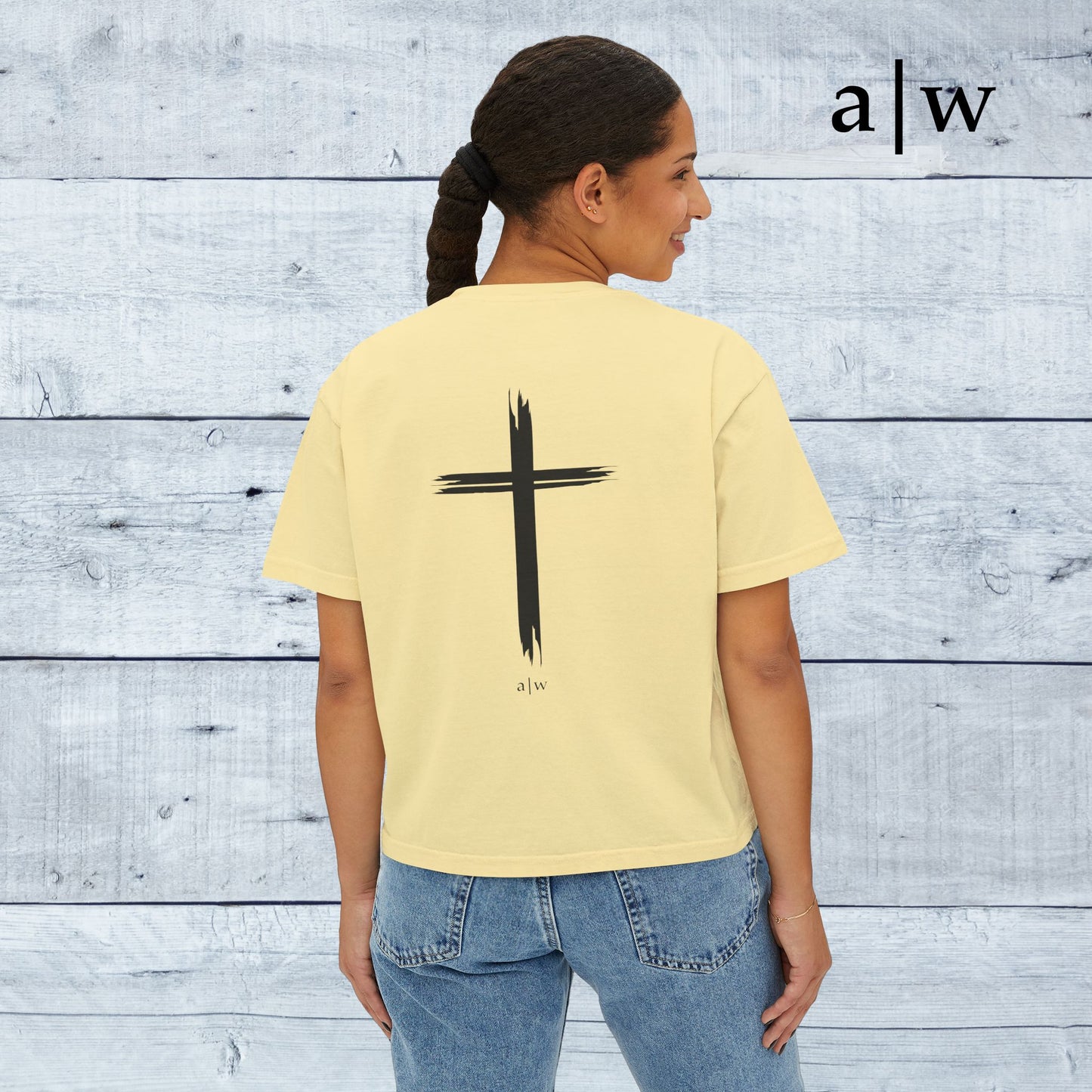 take up (cross back) | women's boxy tee