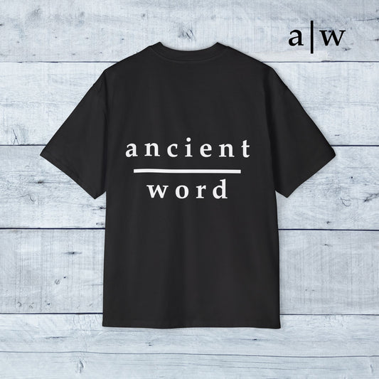 make disciples | oversized heavy tee - black/silver