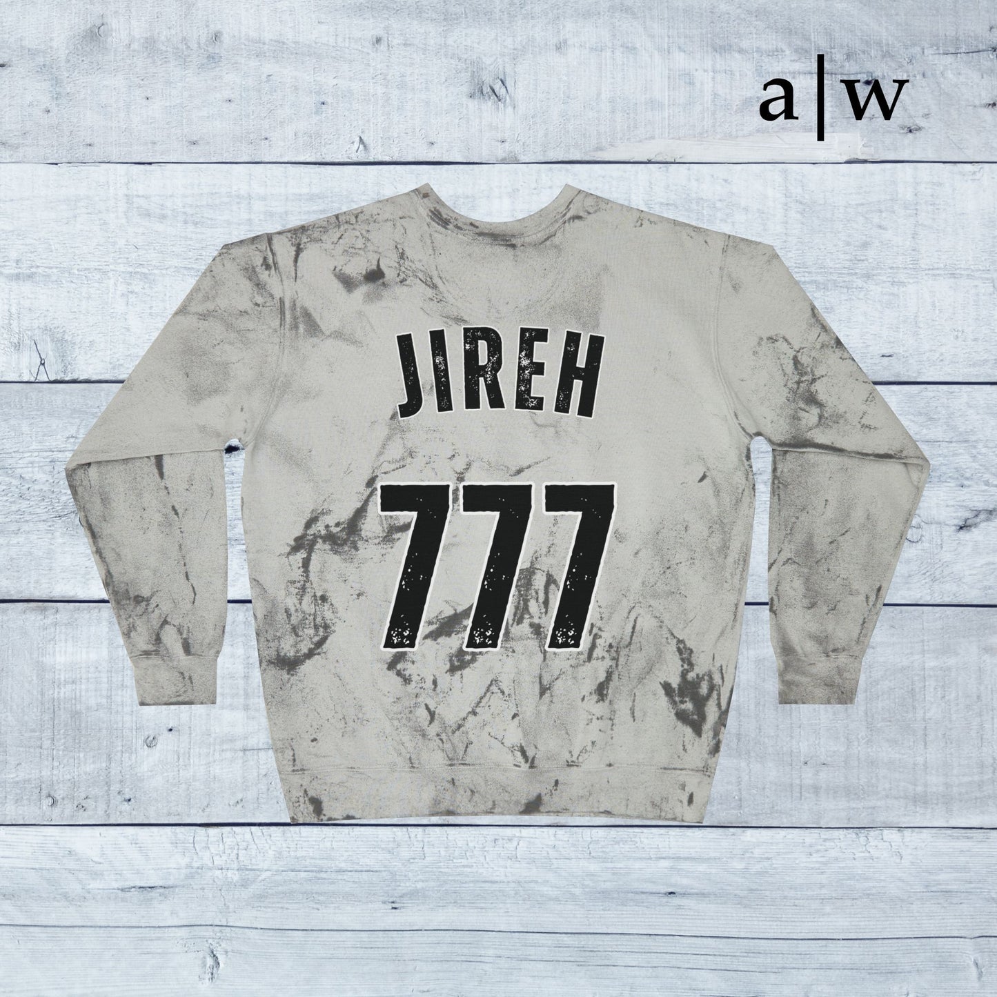 jireh jersey | color blast crewneck