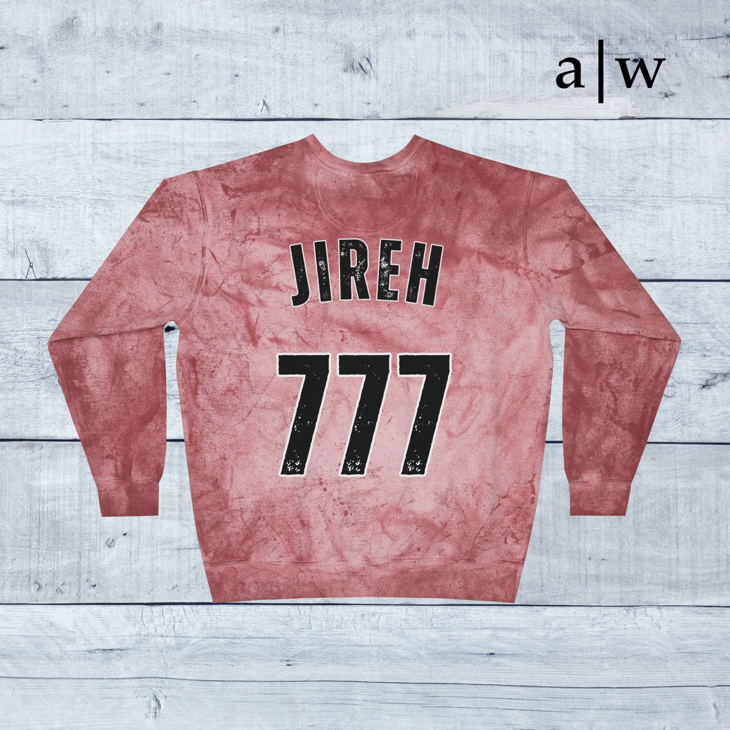jireh jersey | color blast crewneck