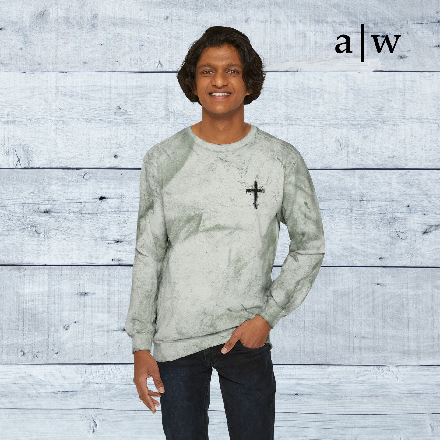 humble cross | color blast crewneck