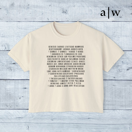 sixty-six books | women's boxy tee