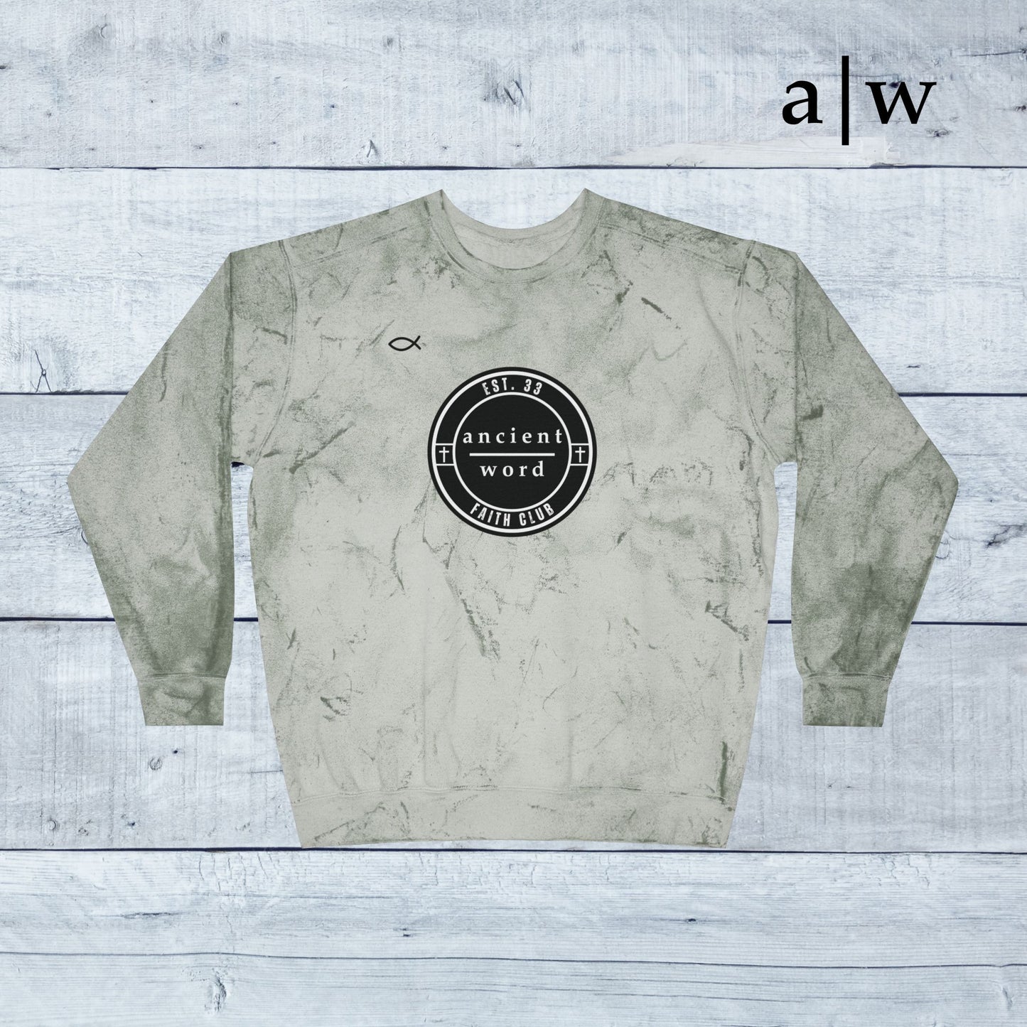 jireh jersey | color blast crewneck
