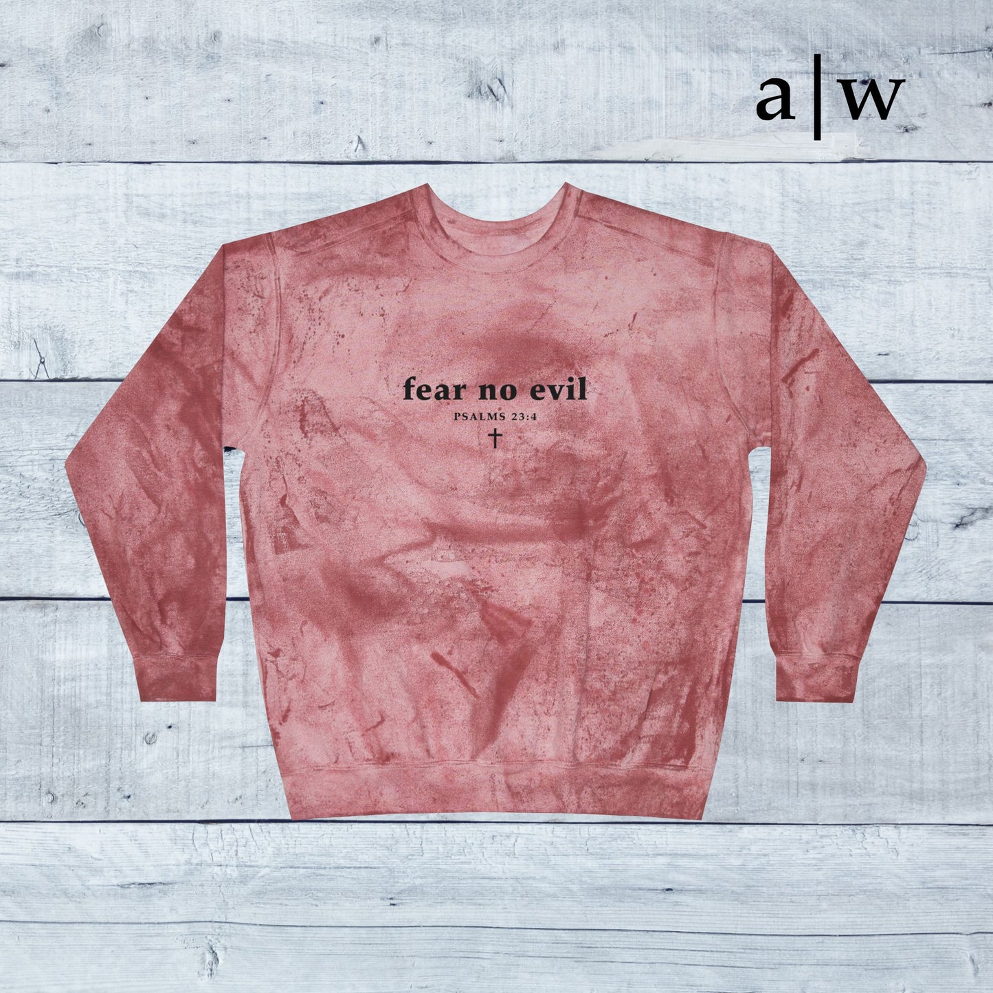 fear no evil | color blast crewneck
