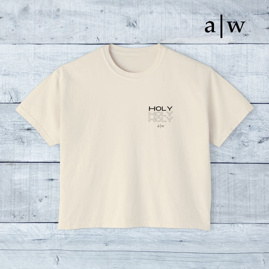holy trinity | women's boxy tee