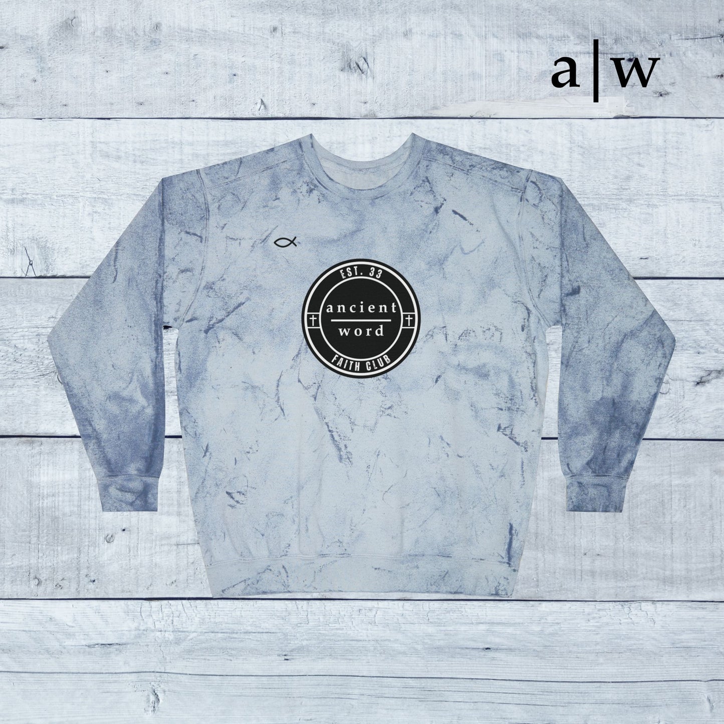 jireh jersey | color blast crewneck