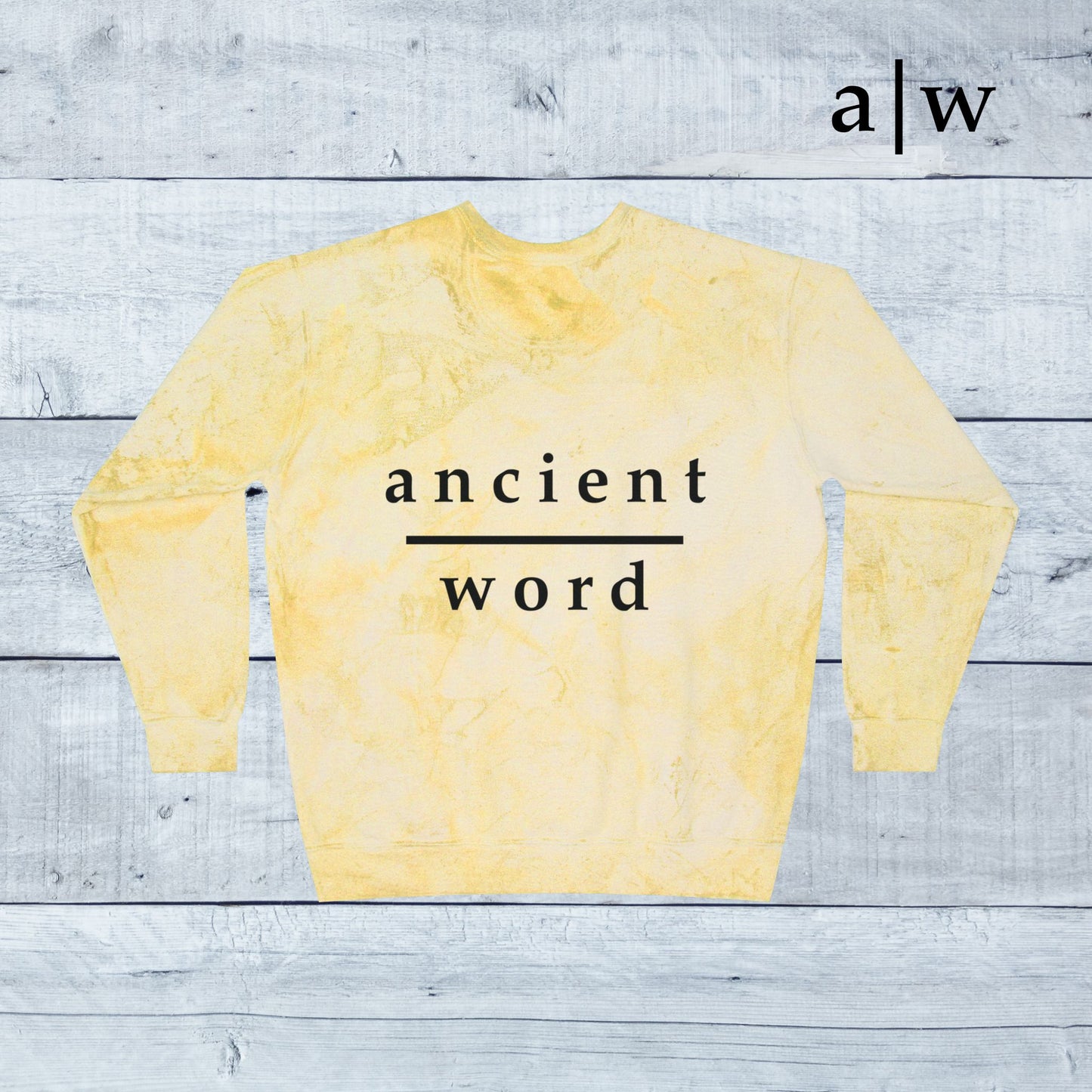 good news | color blast crewneck