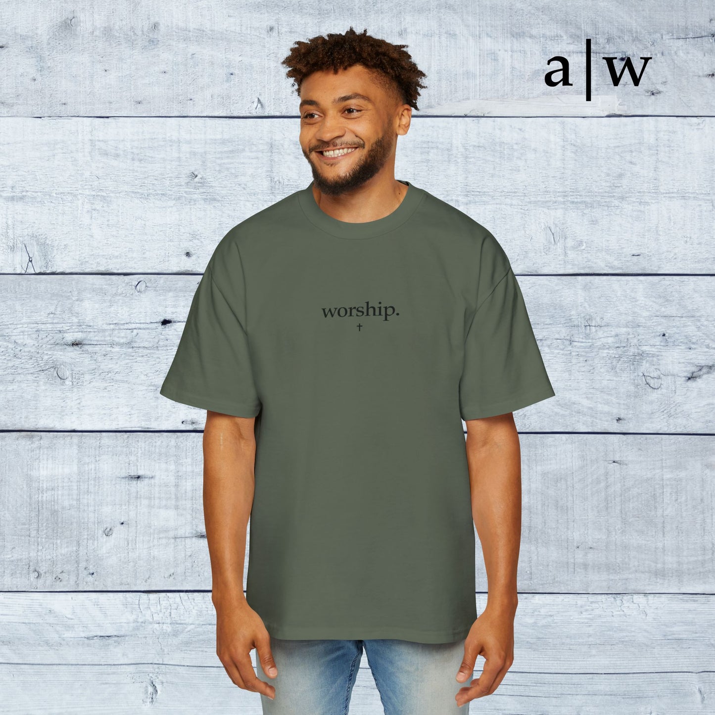 worship | oversized heavy tee