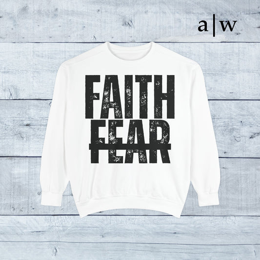 faith over fear | classic crewneck