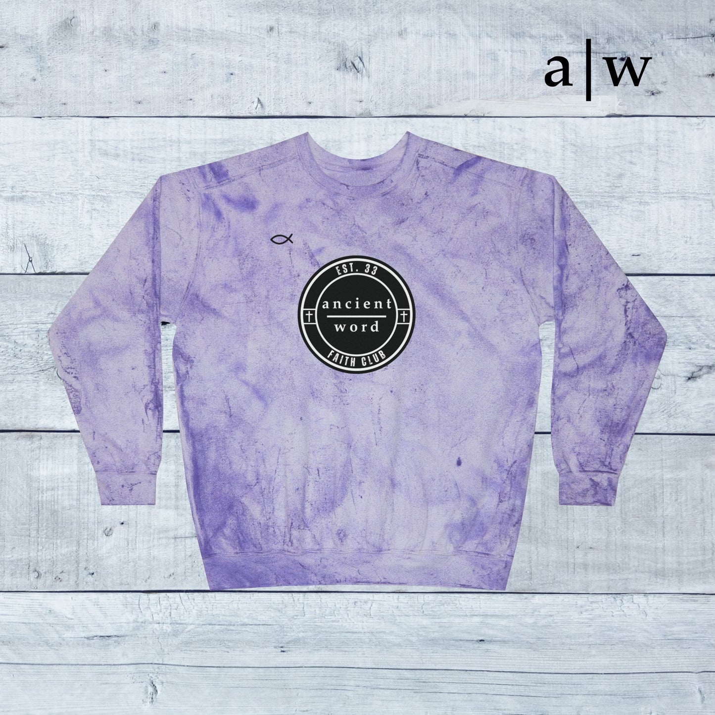 jireh jersey | color blast crewneck
