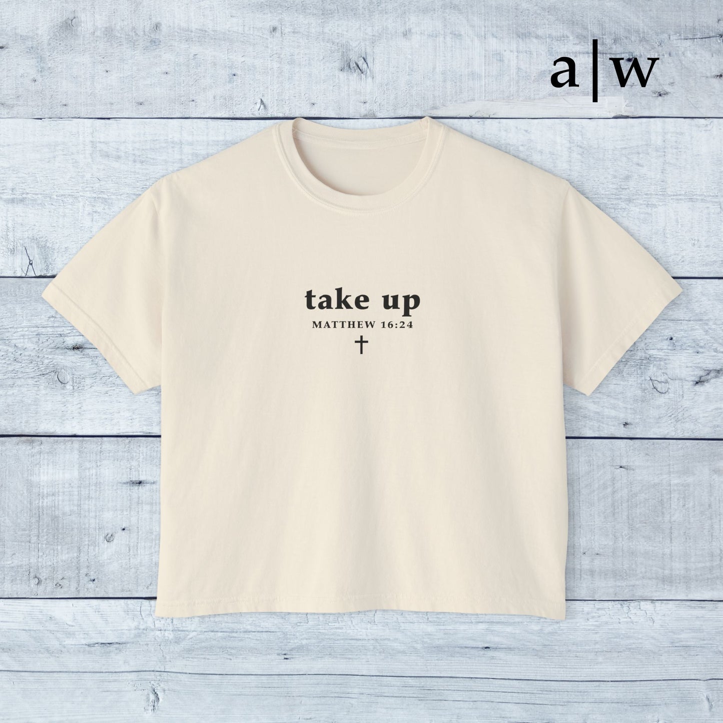 take up (cross back) | women's boxy tee