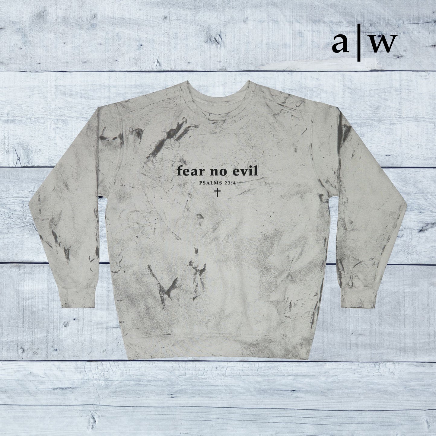 fear no evil | color blast crewneck