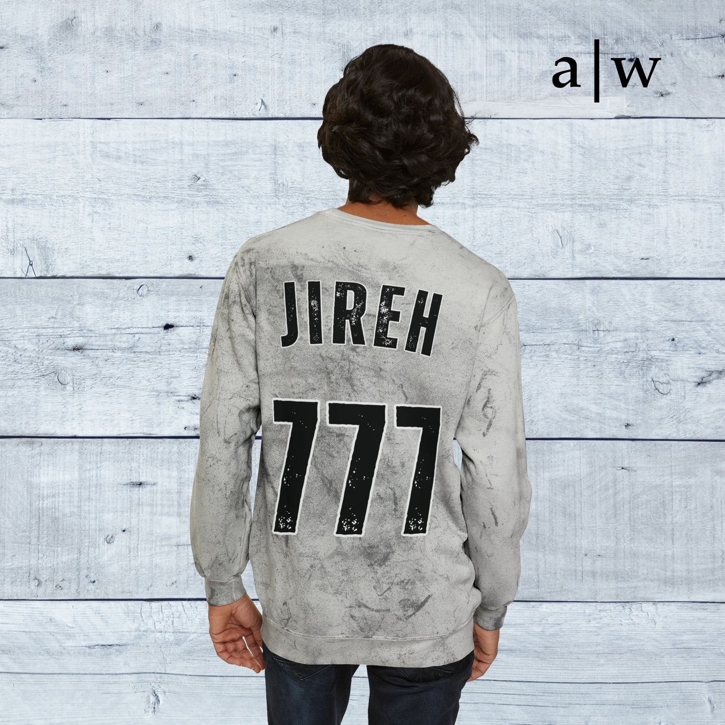 jireh jersey | color blast crewneck