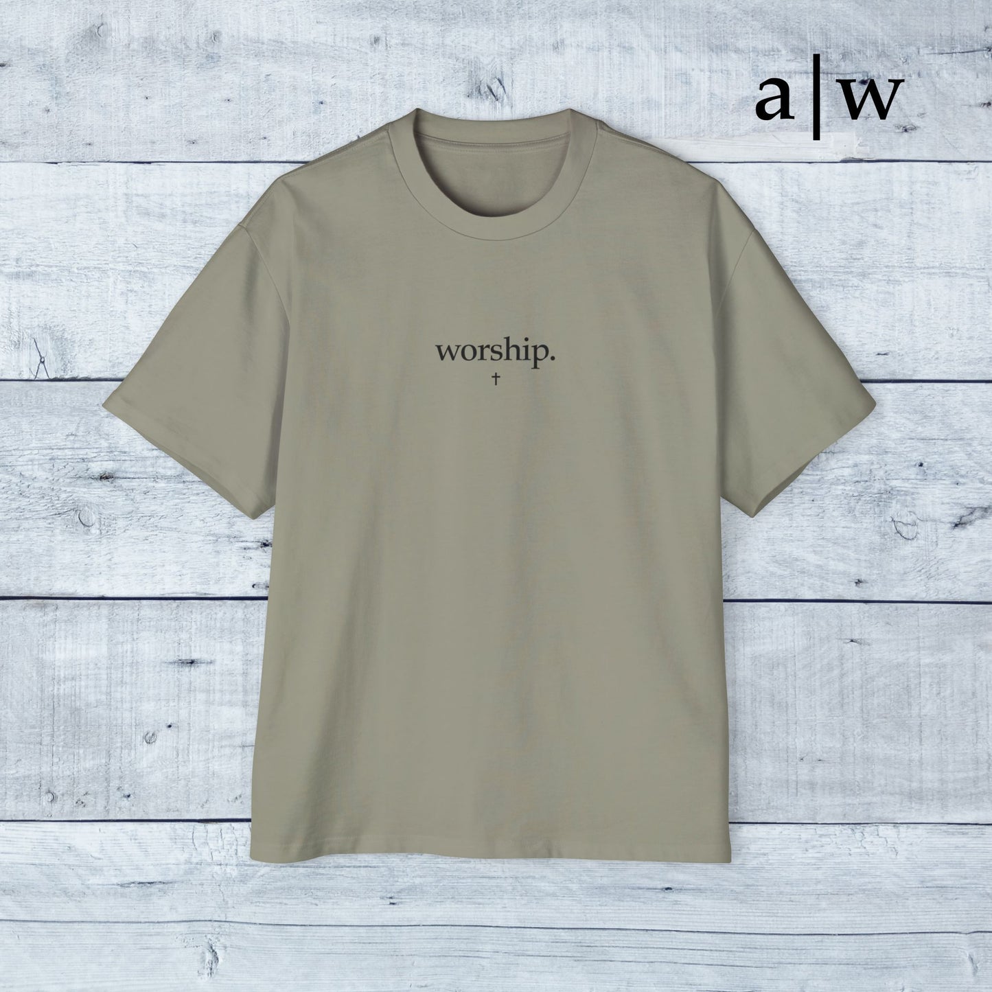 worship | oversized heavy tee