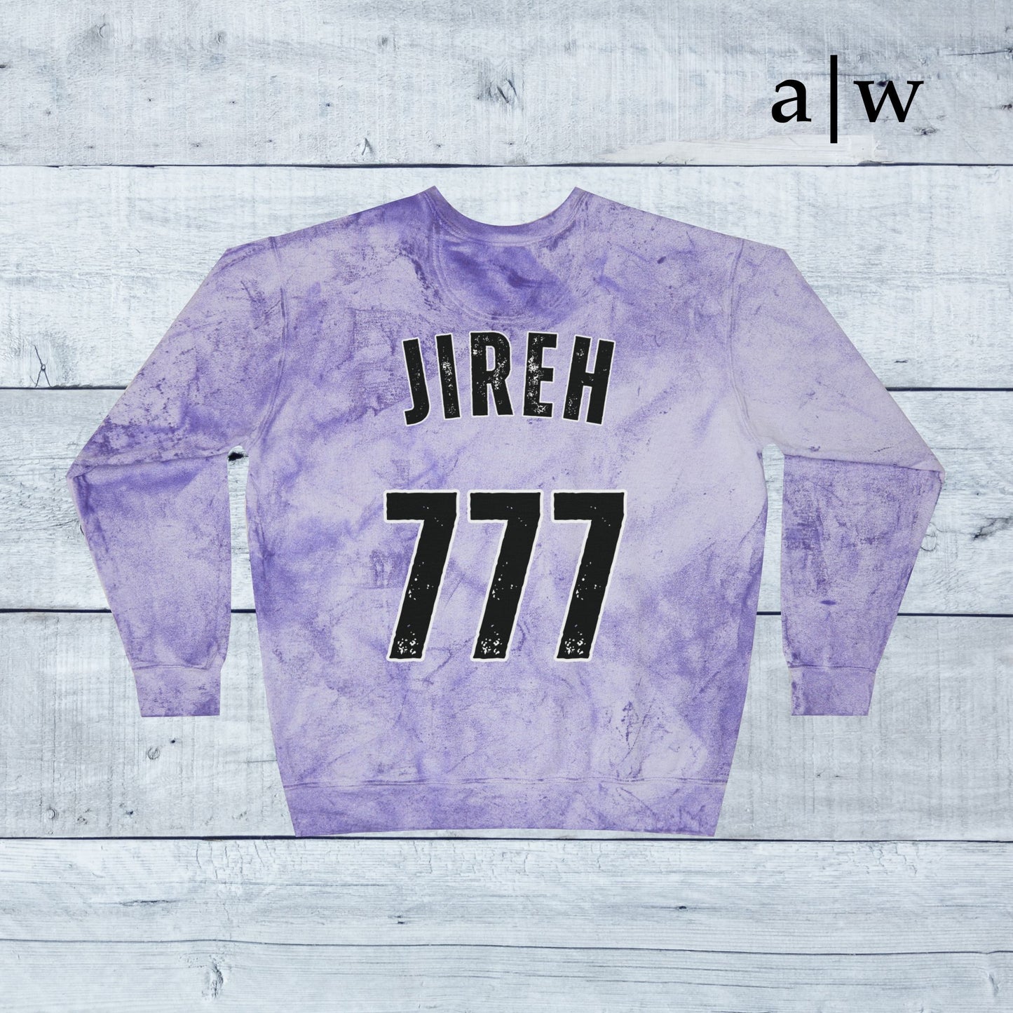 jireh jersey | color blast crewneck
