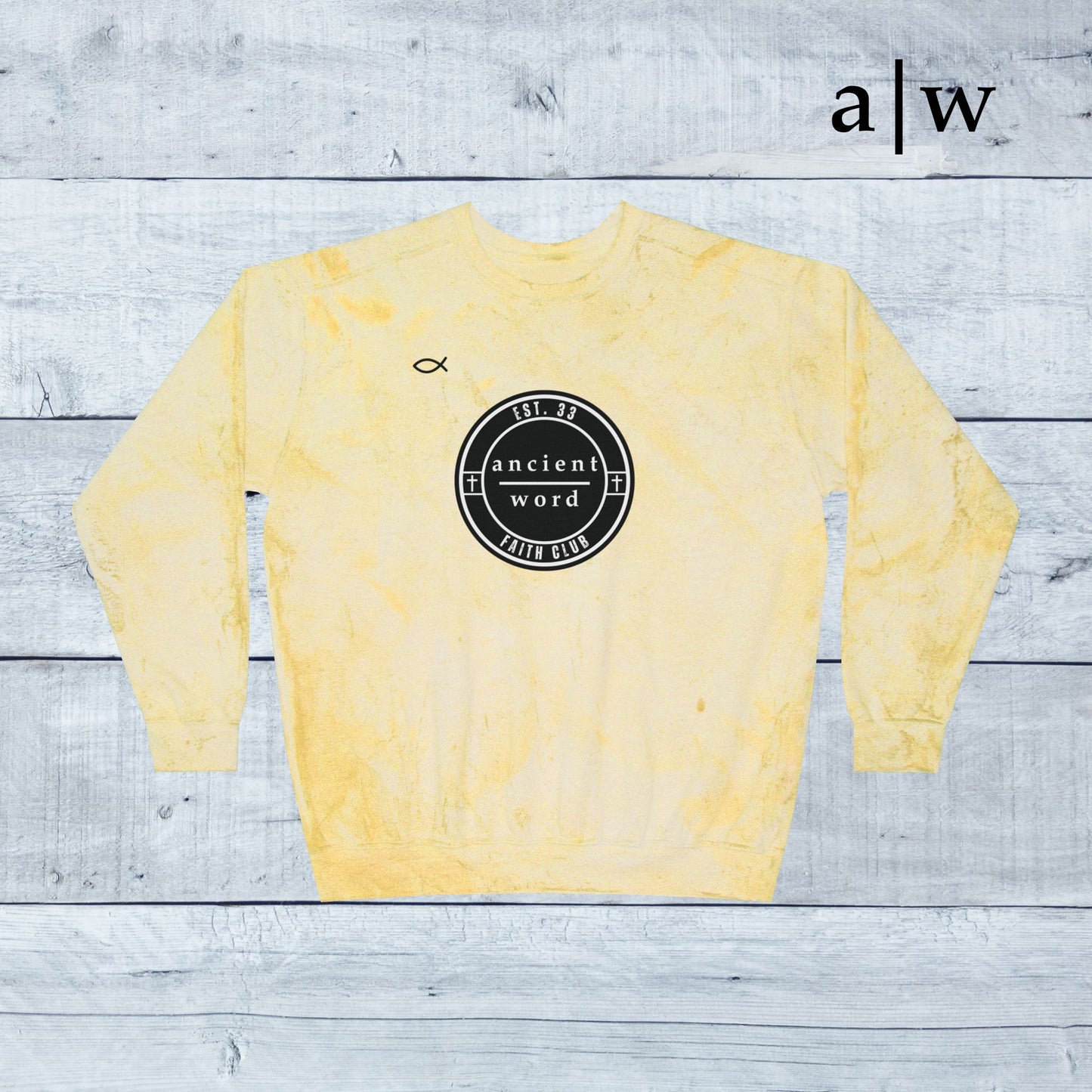 jireh jersey | color blast crewneck