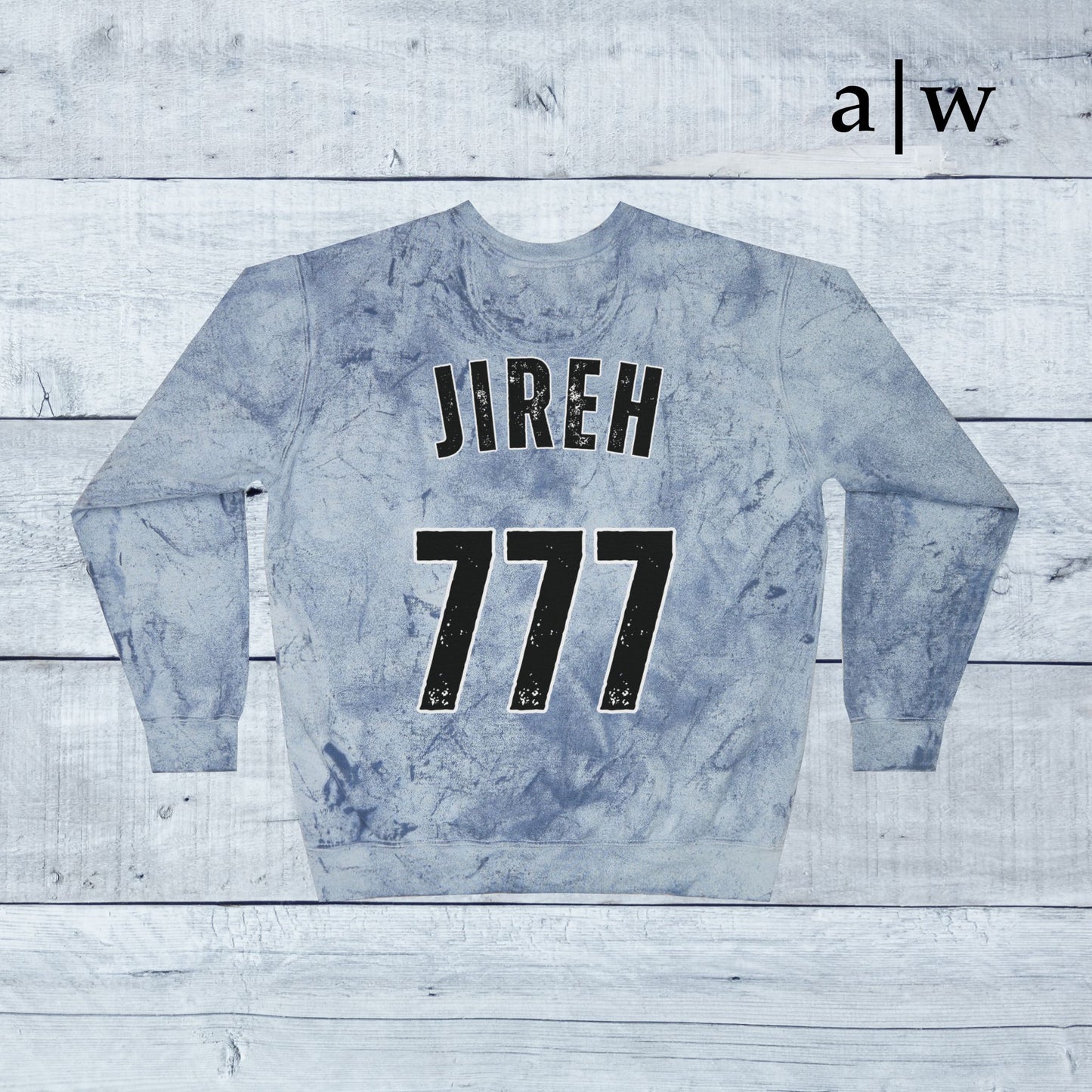jireh jersey | color blast crewneck