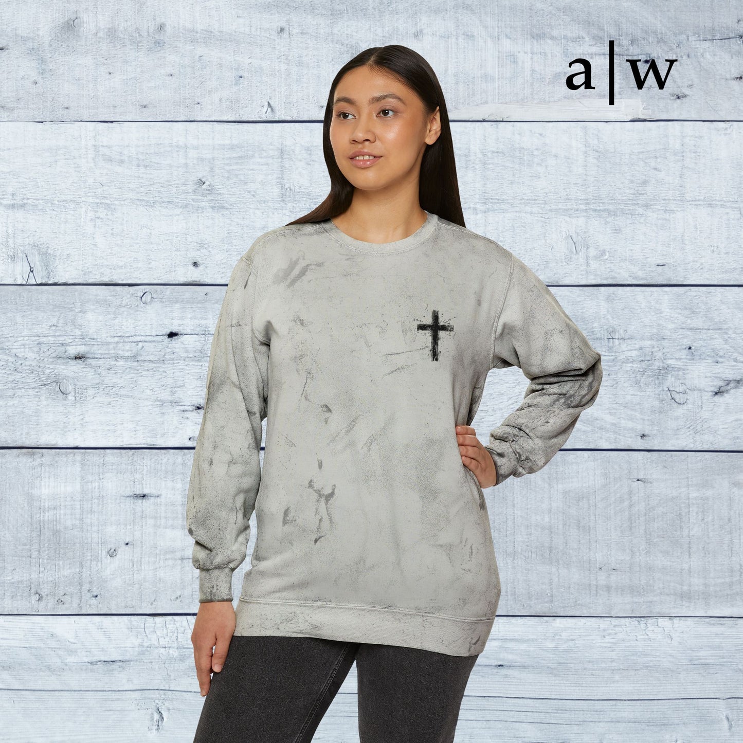 humble cross | color blast crewneck