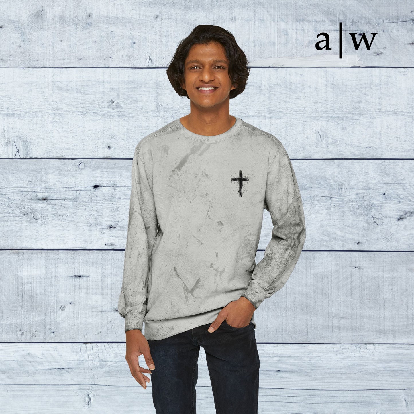 humble cross | color blast crewneck