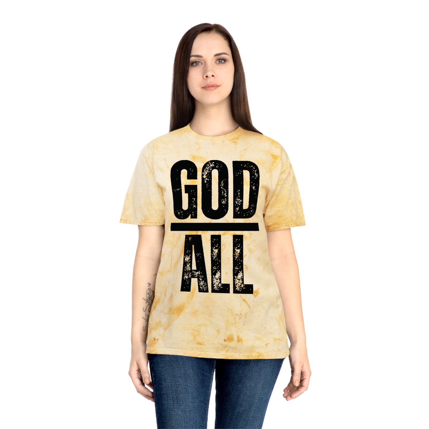 God over all | color blast tee