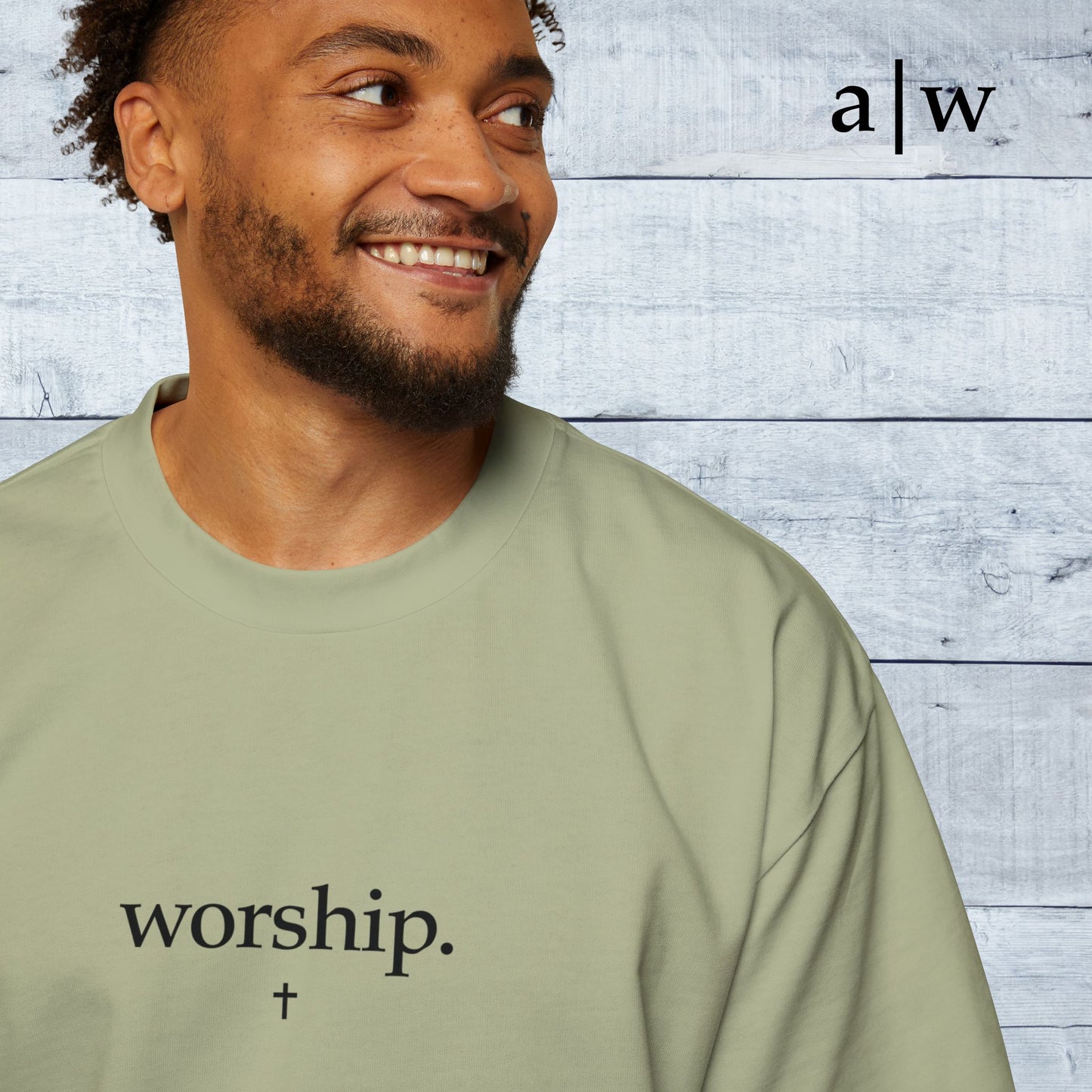 worship | oversized heavy tee