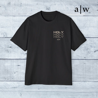 holy trinity | oversized heavy tee - black/off-white