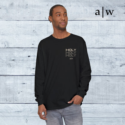 holy trinity | long sleeve tee - black/off-white