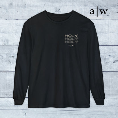 holy trinity | long sleeve tee - black/off-white