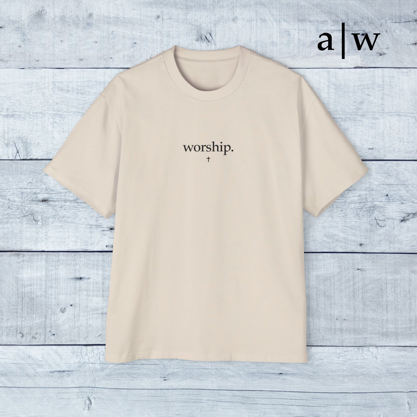 worship | oversized heavy tee