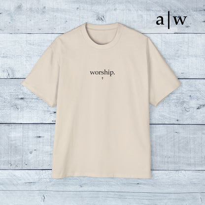 worship | oversized heavy tee