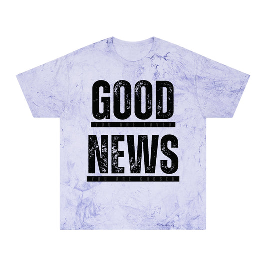 good news | color blast tee