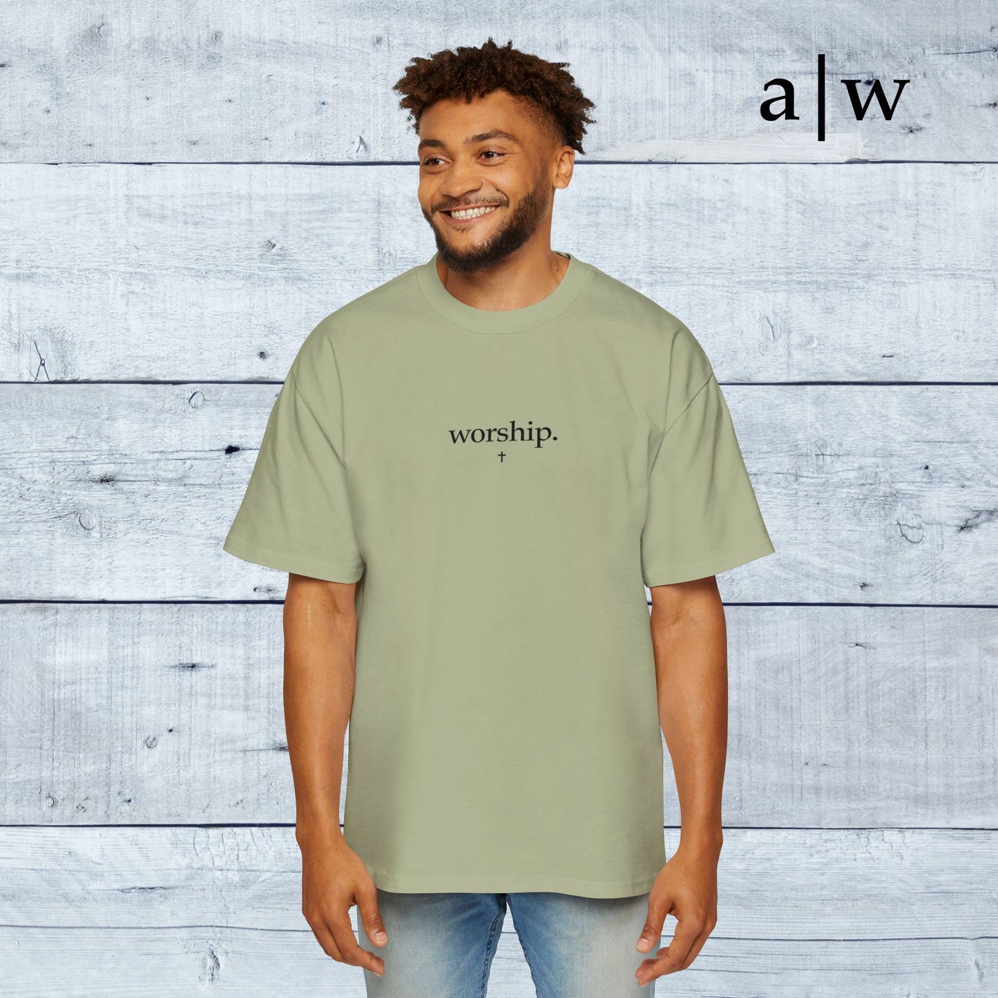 worship | oversized heavy tee