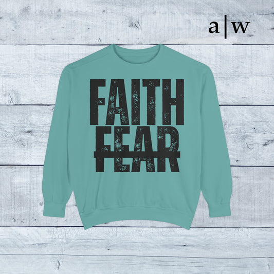 faith over fear | classic crewneck