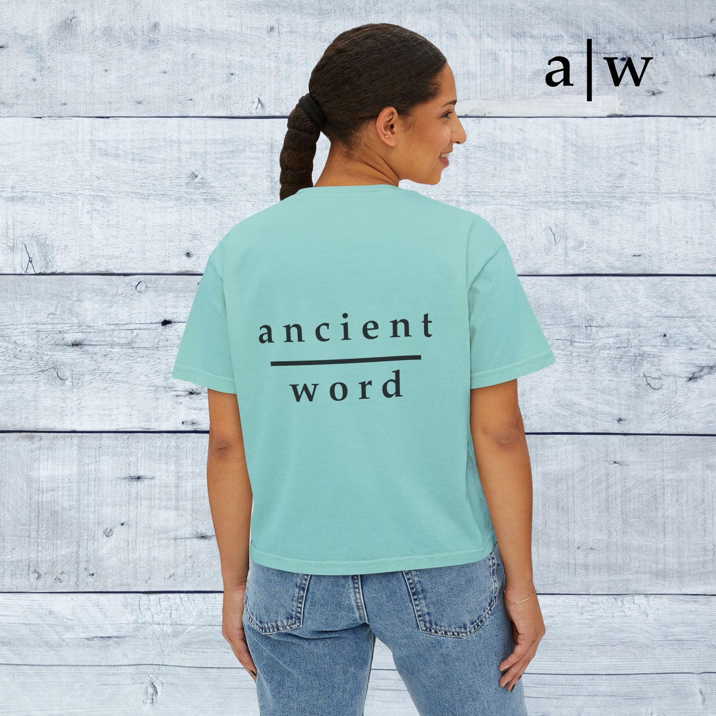 God over all | women's boxy tee
