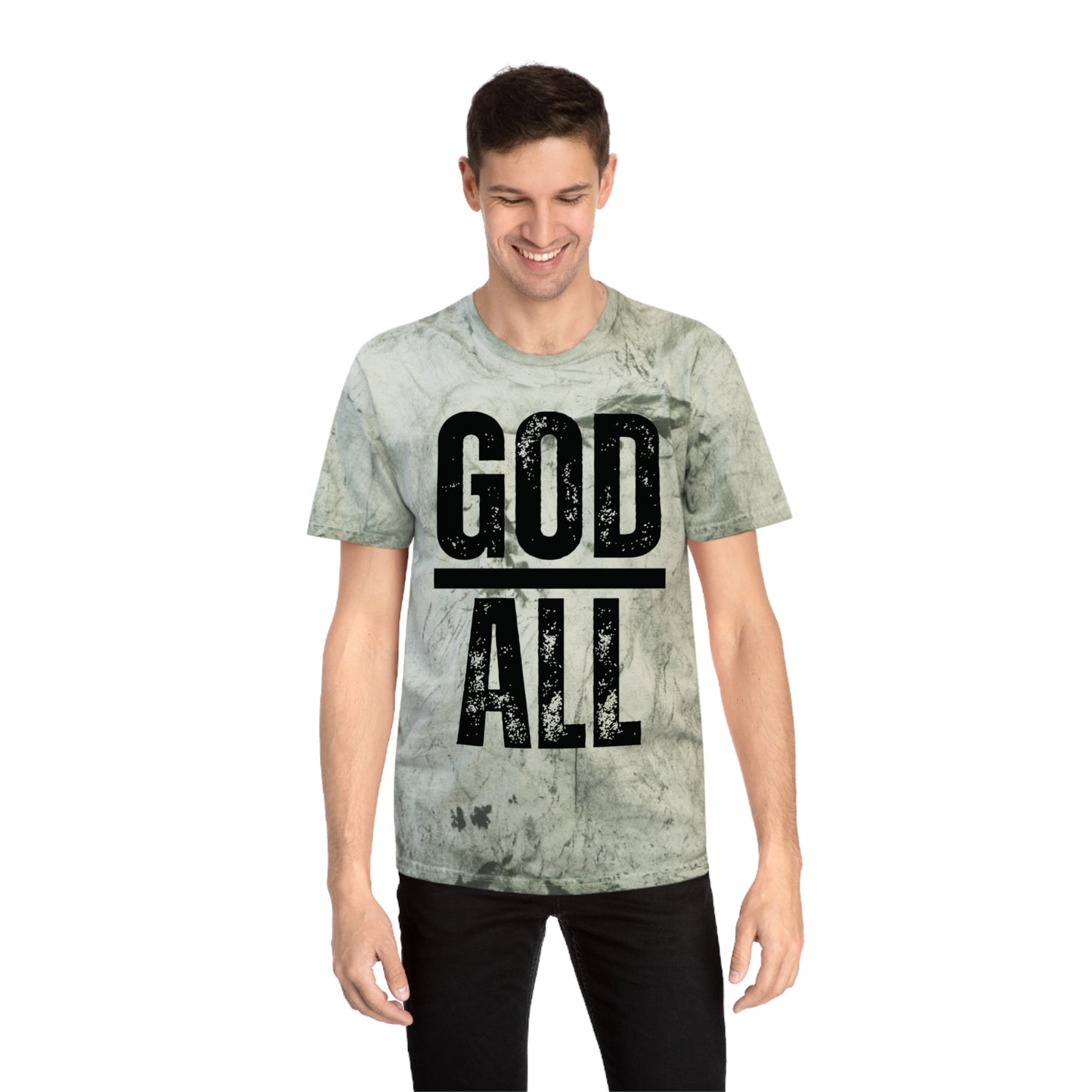 God over all | color blast tee