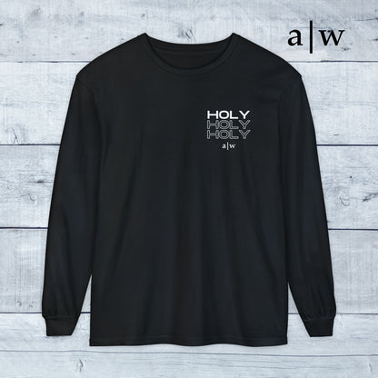 holy trinity | long sleeve tee - black/white