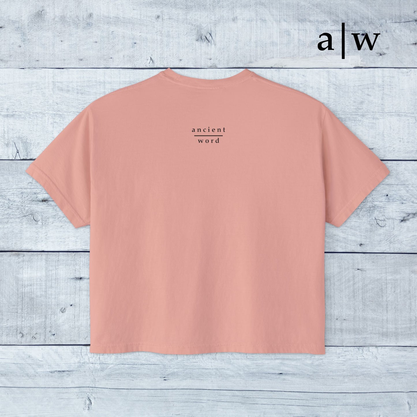 through Him | women's boxy tee