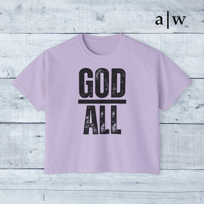 God over all | women's boxy tee