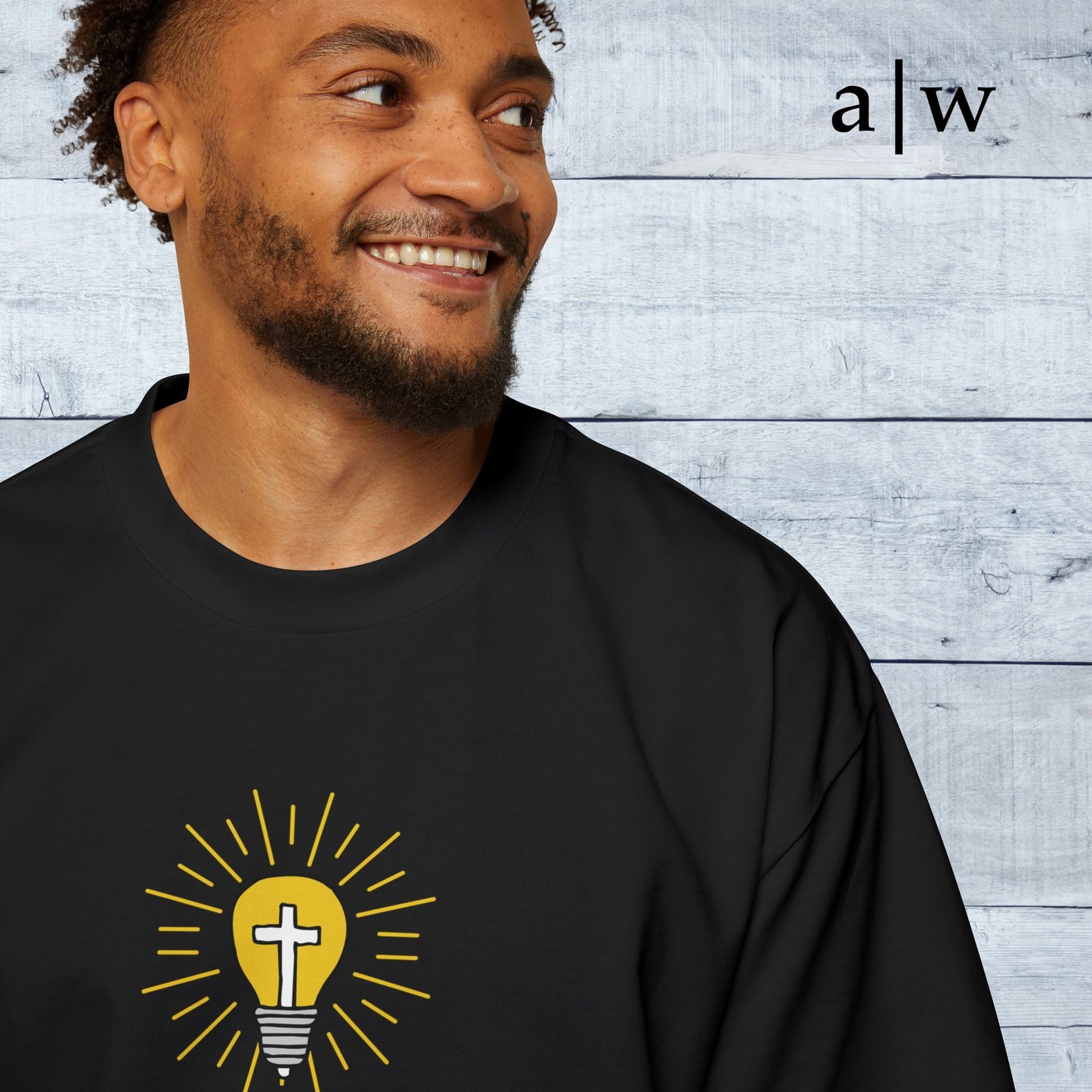 let your light shine | oversized heavy tee