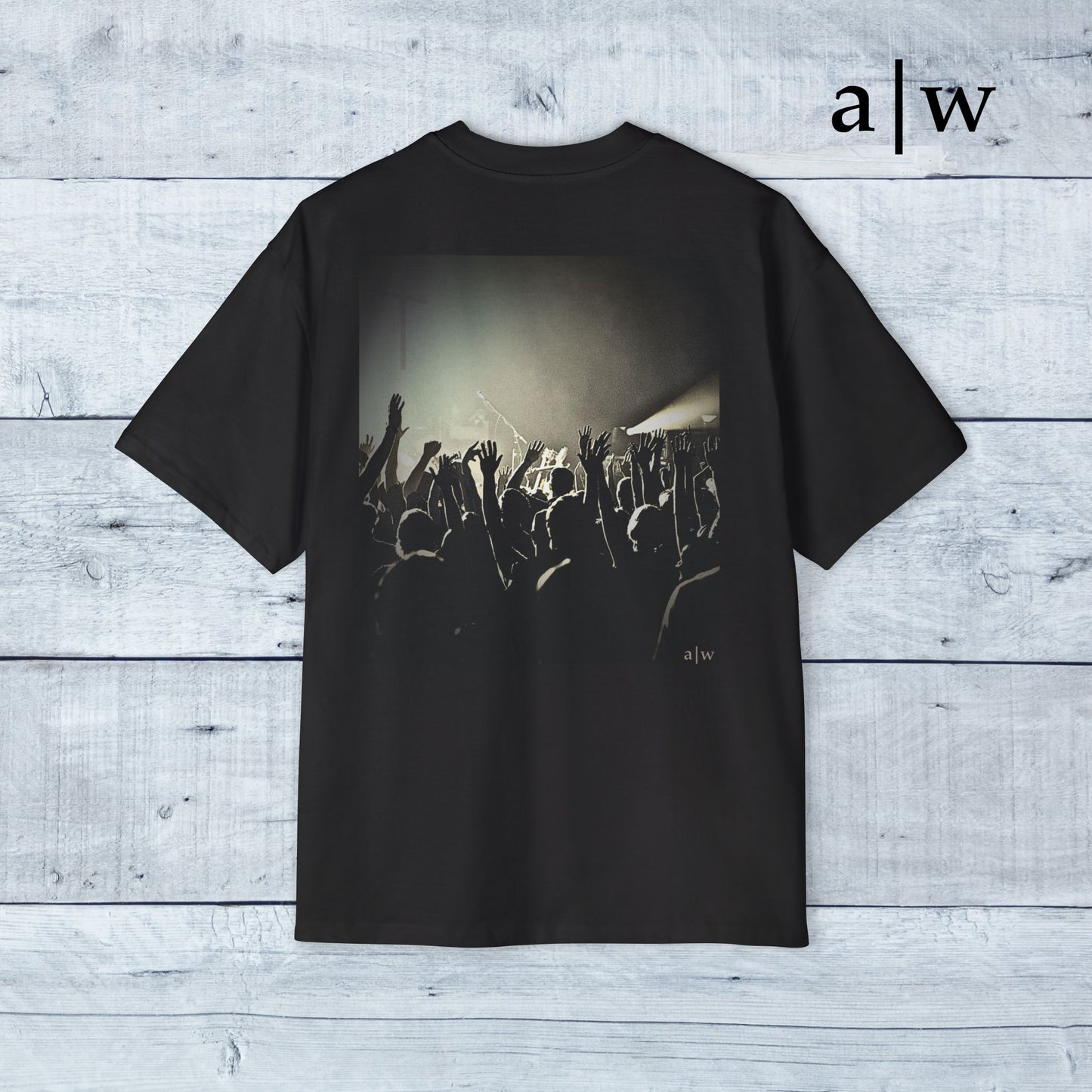 worship | oversized heavy tee - black/off-white