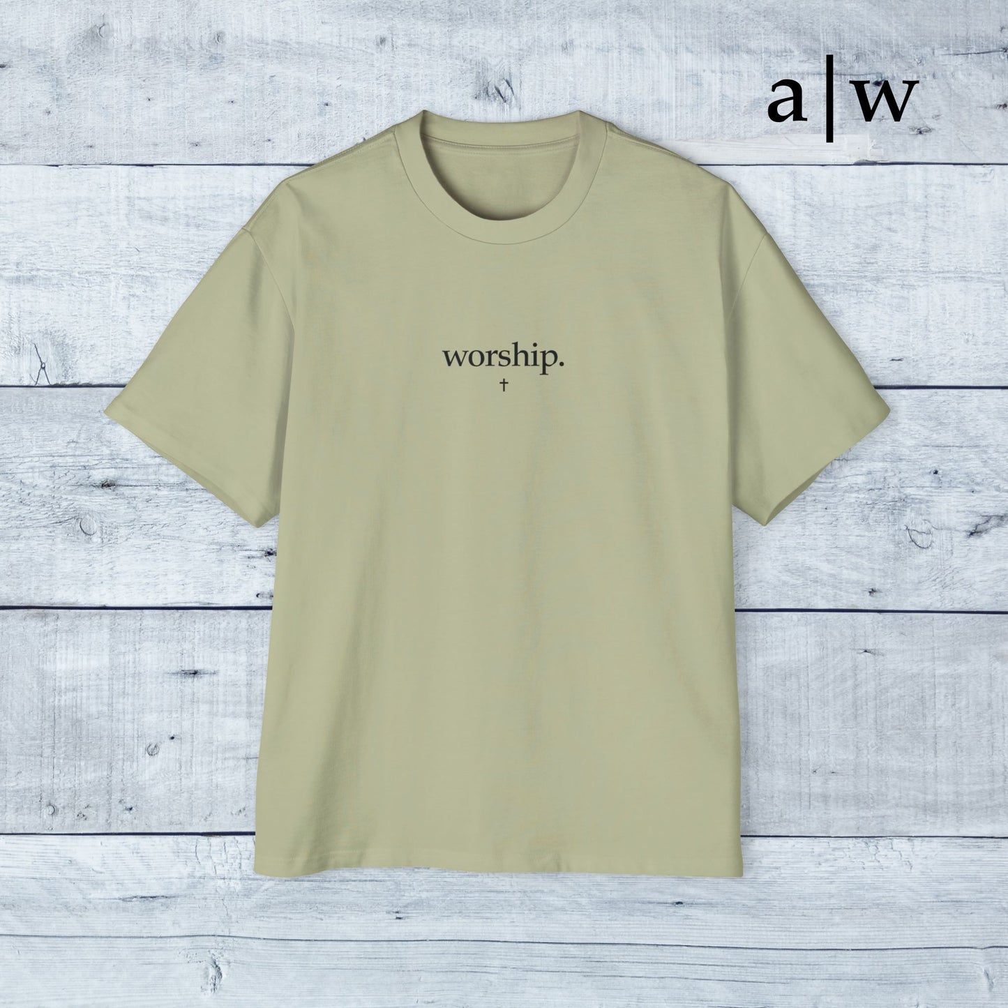 worship | oversized heavy tee