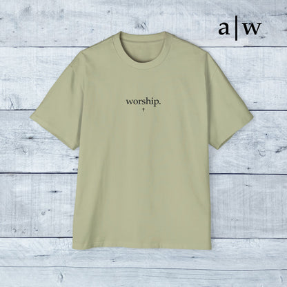 worship | oversized heavy tee