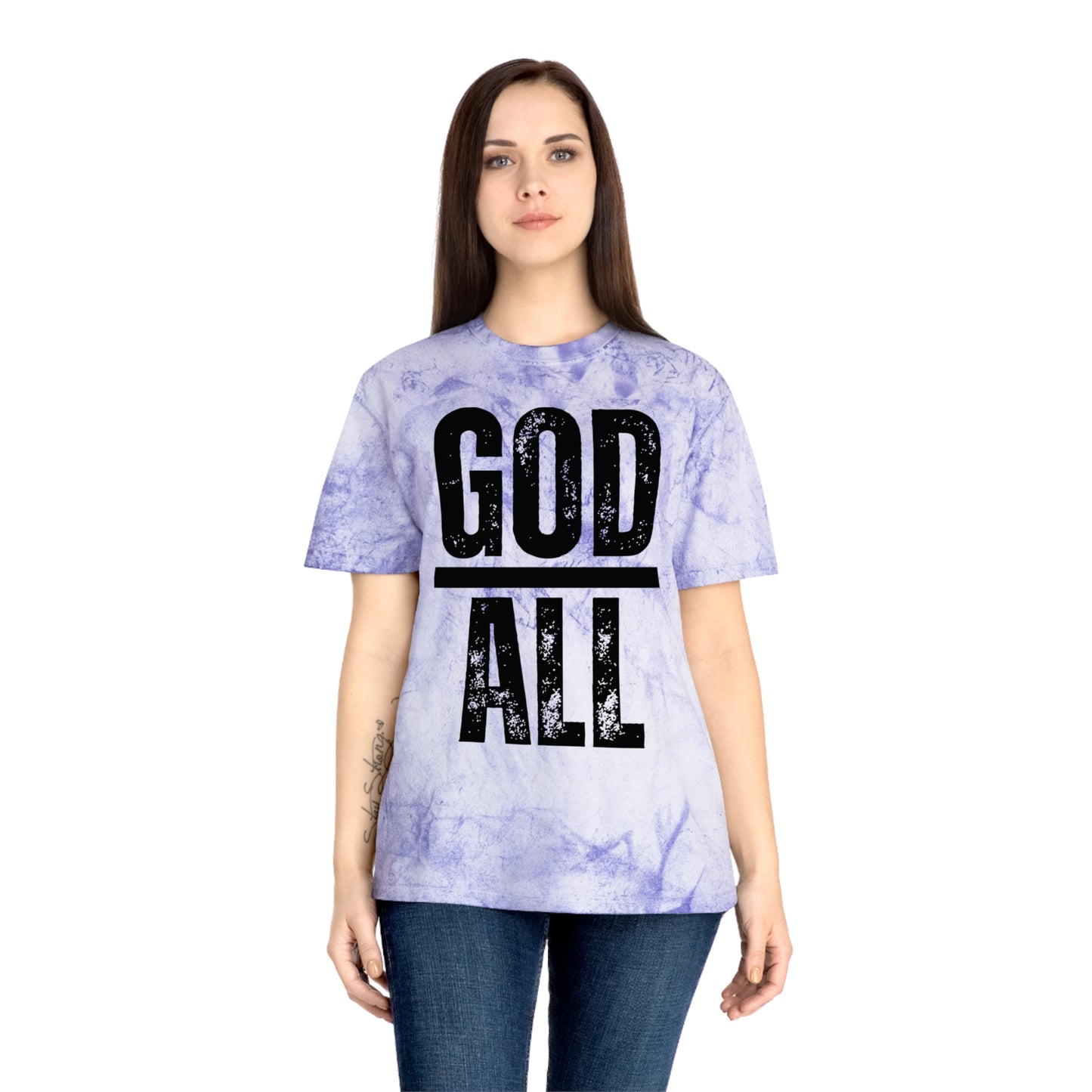 God over all | color blast tee