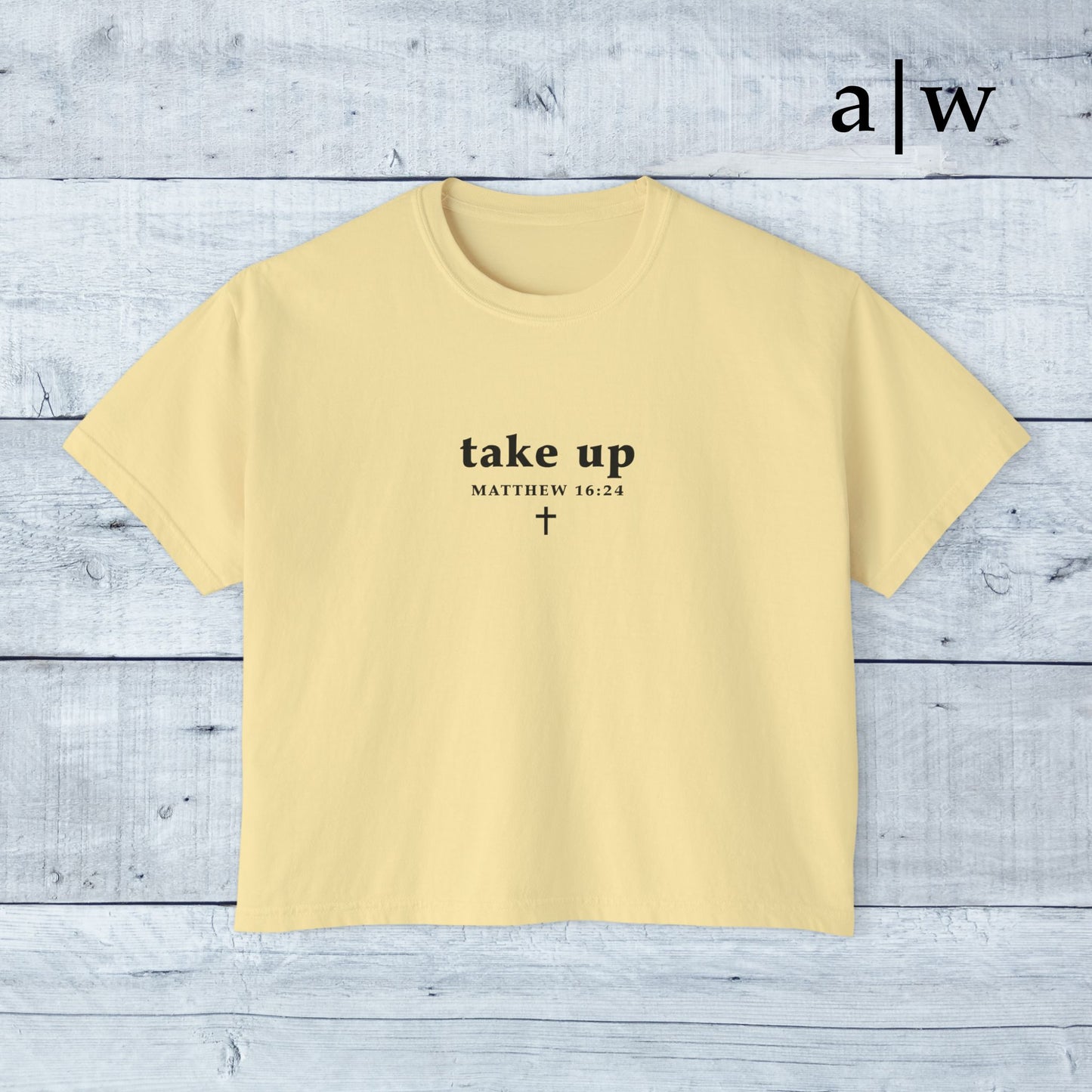 take up (cross back) | women's boxy tee