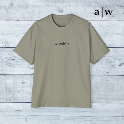 worship | oversized heavy tee