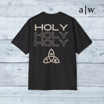 holy trinity | oversized heavy tee - black/off-white