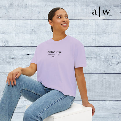 take up (cross back) | women's boxy tee