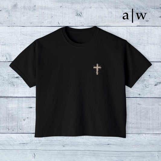 humble cross | women's boxy tee